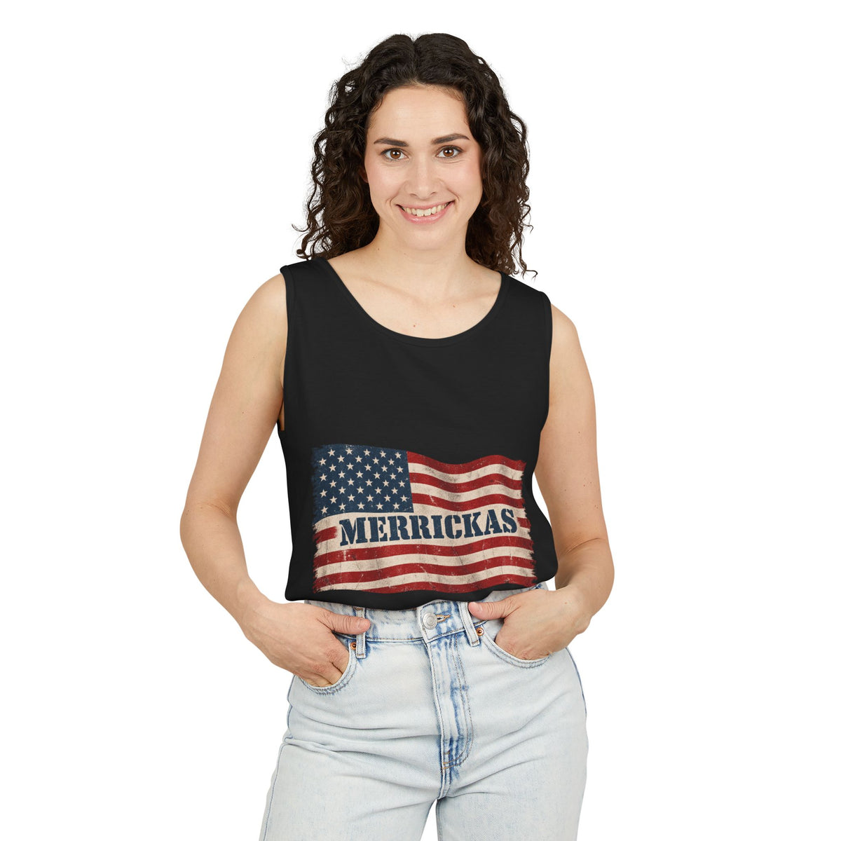 Merrickas Flag Garment-Dyed Tank