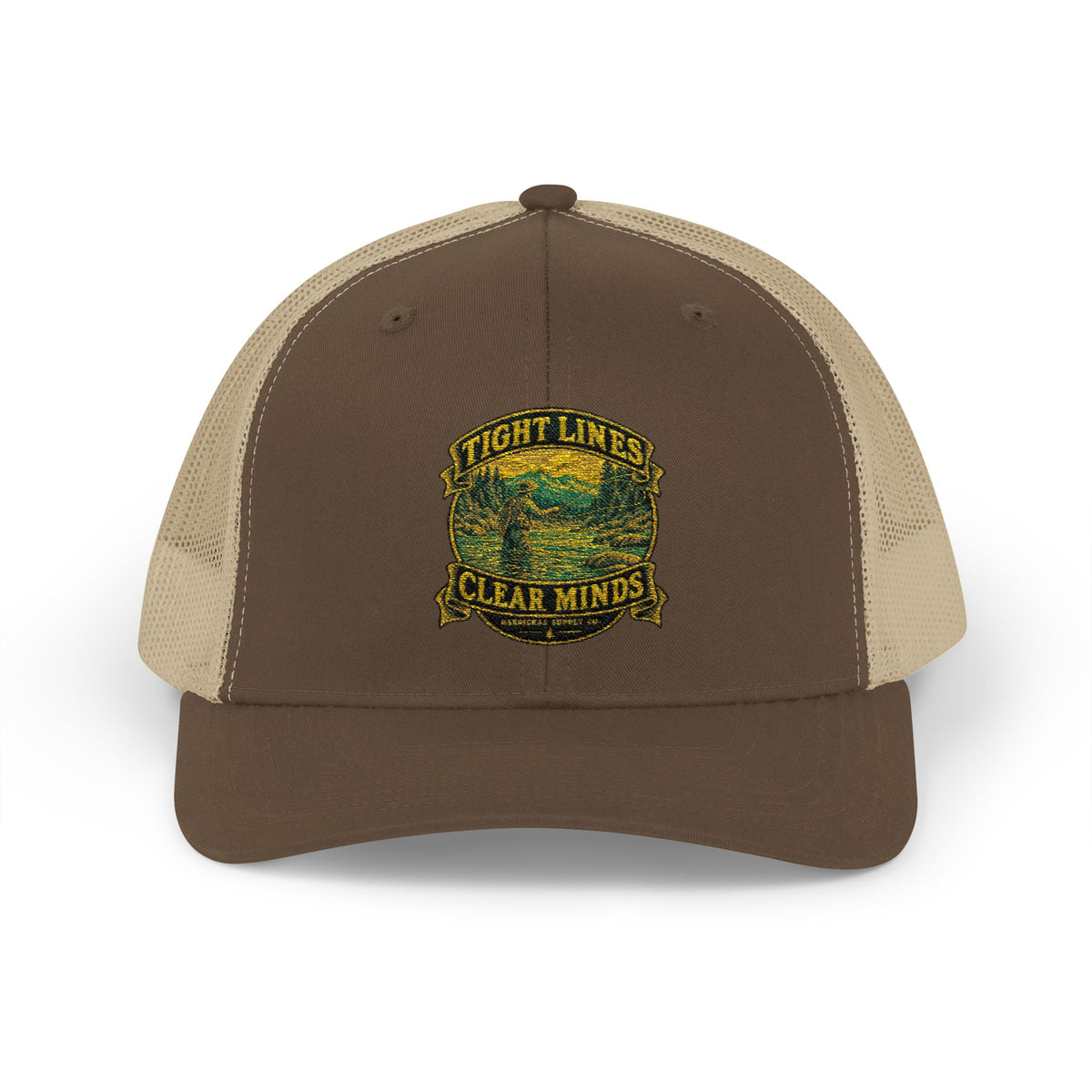 Tight Lines Clear Minds Snapback Trucker Cap