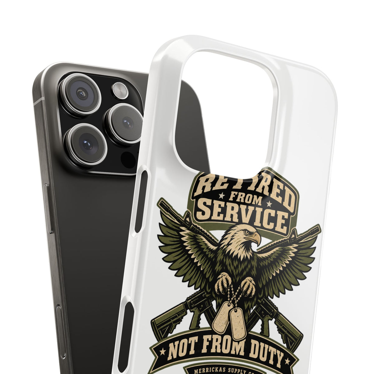 Retired From Service Not From Duty Phone Case