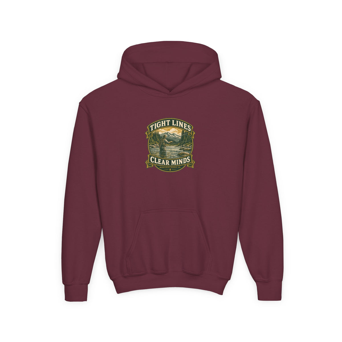 Tight Lines Clear Minds Youth Hoodie
