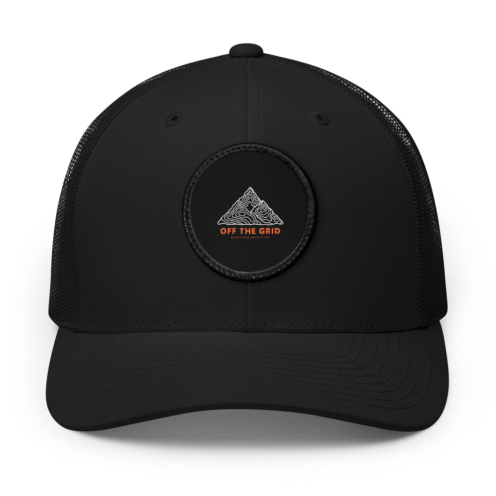Off The Grid Leather Patch Trucker Cap