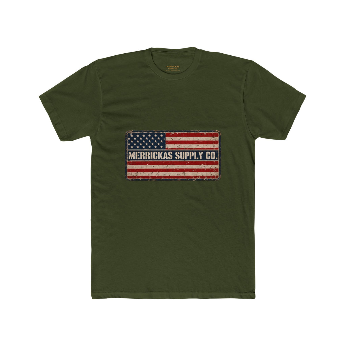 Merrickas American Flag Patch T-Shirt