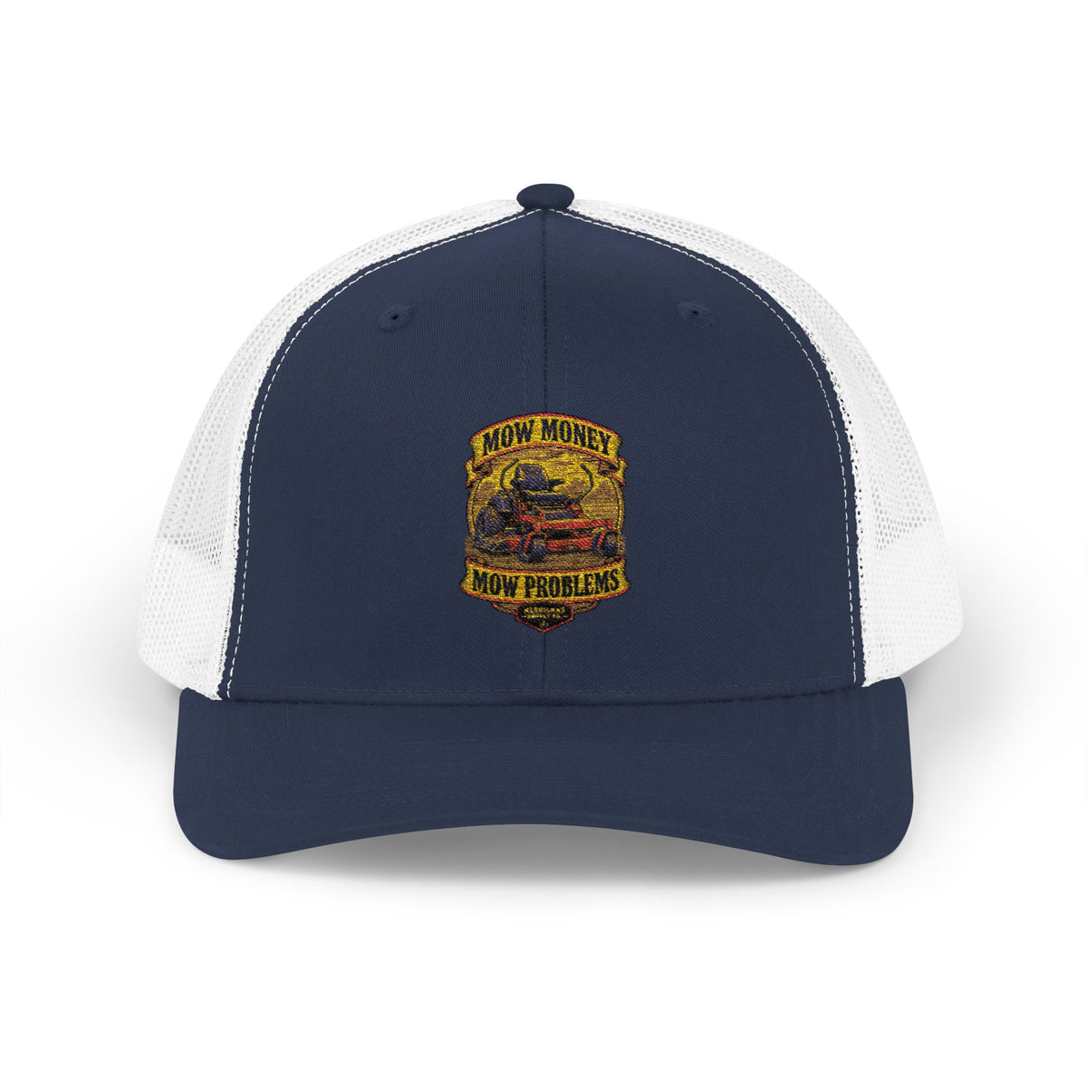 Mow Money Mow Problems Snapback Trucker Cap