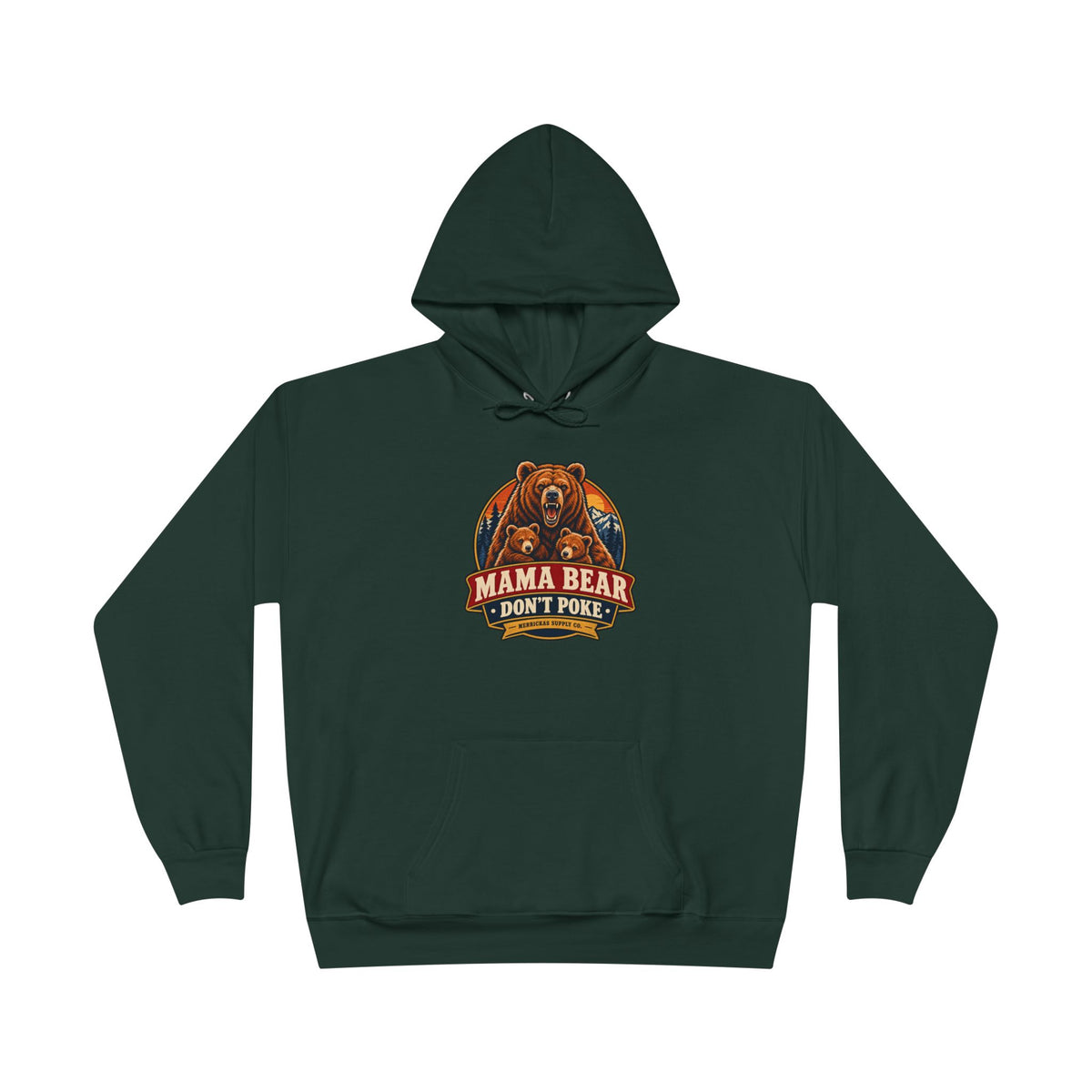 Mama Bear Don't Poke Heavyweight Hoodie