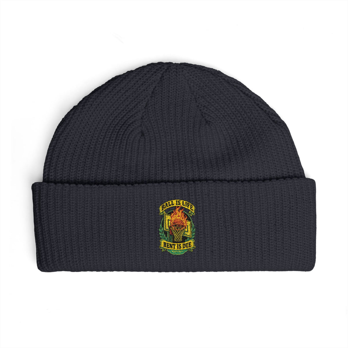 Ball Is Life Rent Is Due Cuff Beanie