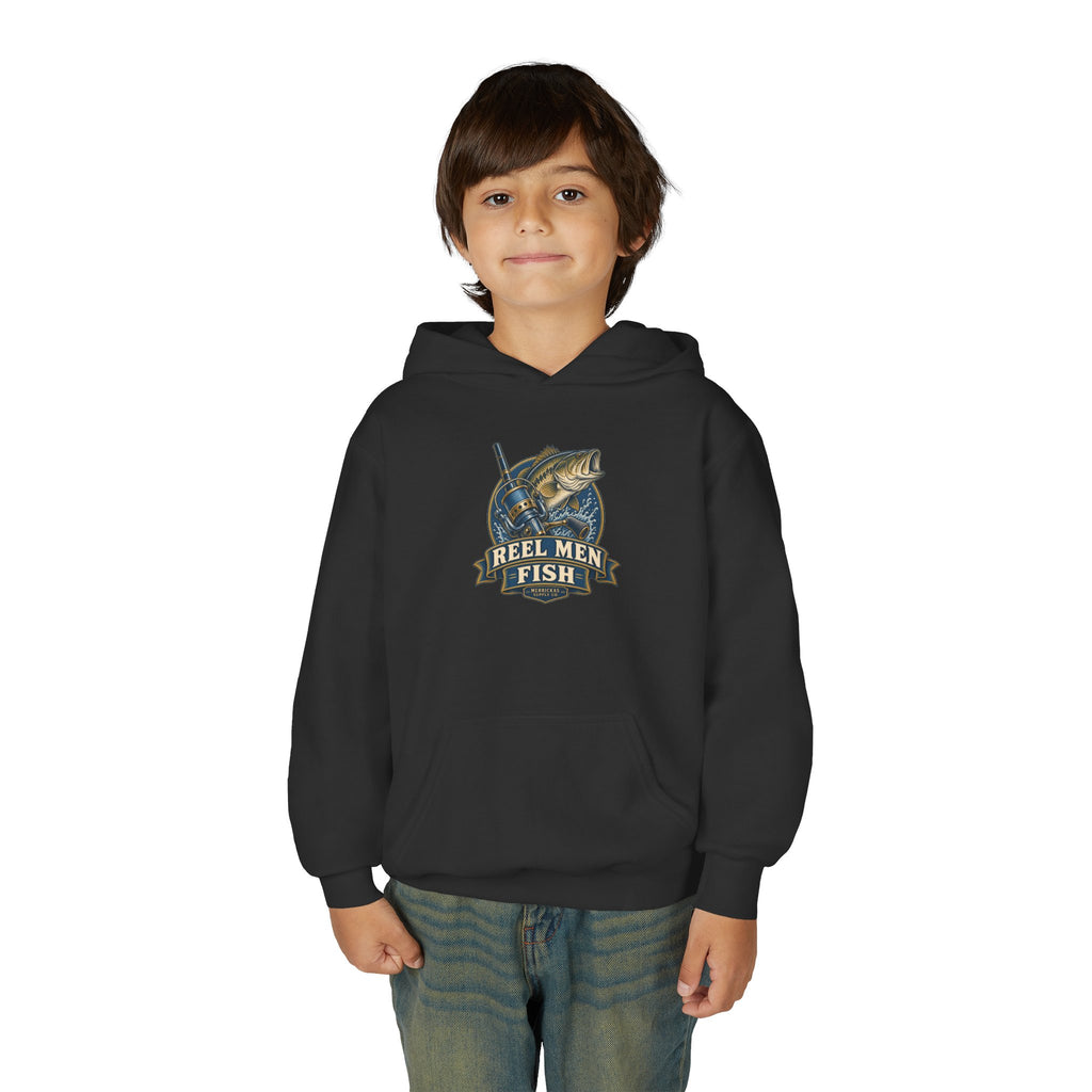 Reel Men Fish Youth Hoodie