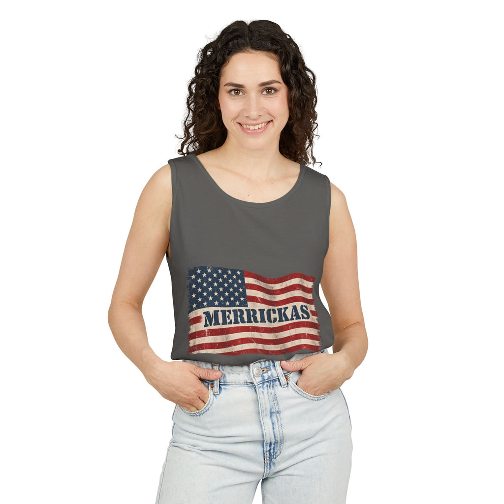 Merrickas Flag Garment-Dyed Tank