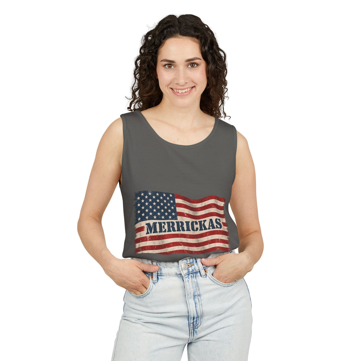 Merrickas Flag Garment-Dyed Tank