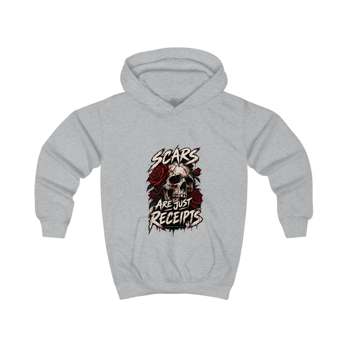 Scars Are Just Receipts Kids' Hoodie