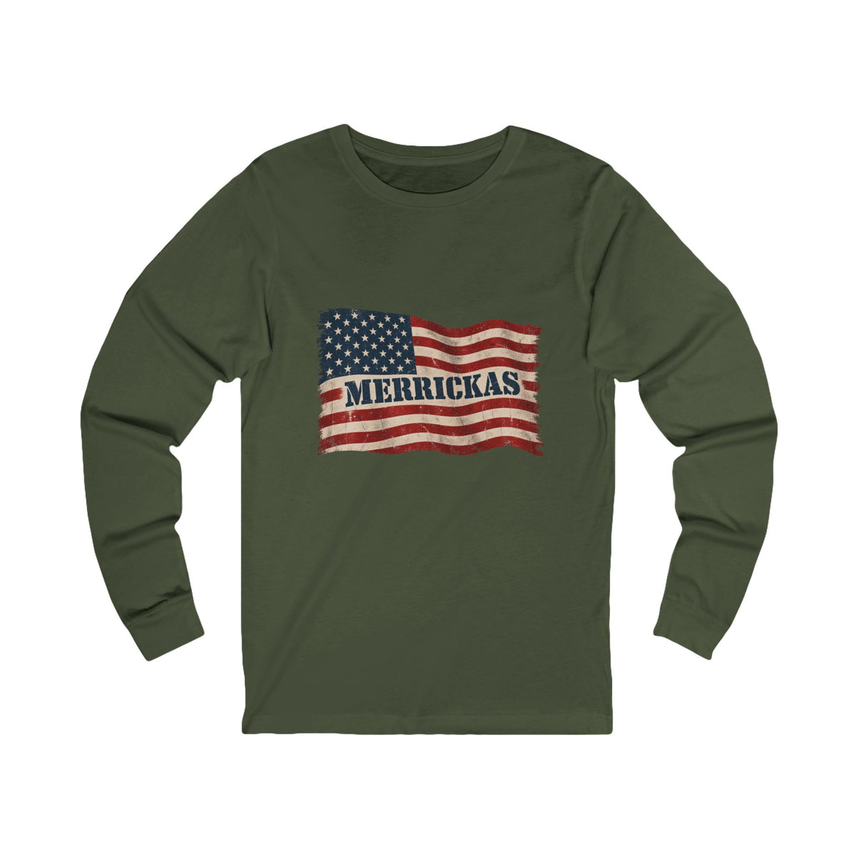Merrickas Flag Long Sleeve Tee