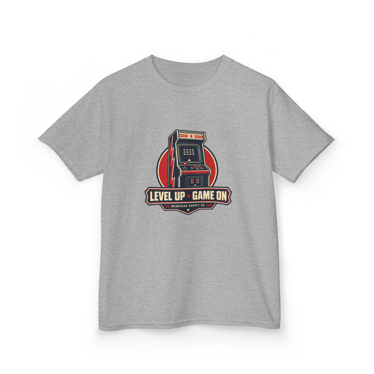 Level Up Game On Kids Tee