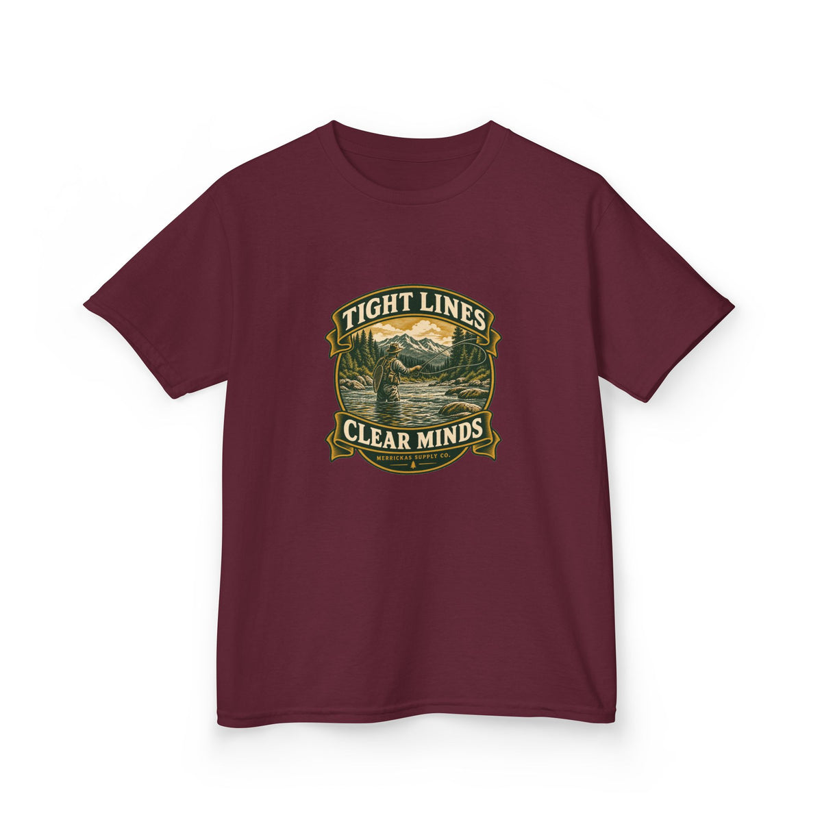 Tight Lines Clear Minds Kids Tee