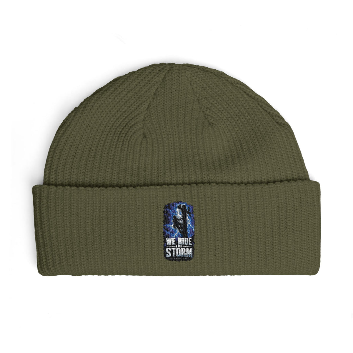 We Ride The Storm Cuff Beanie