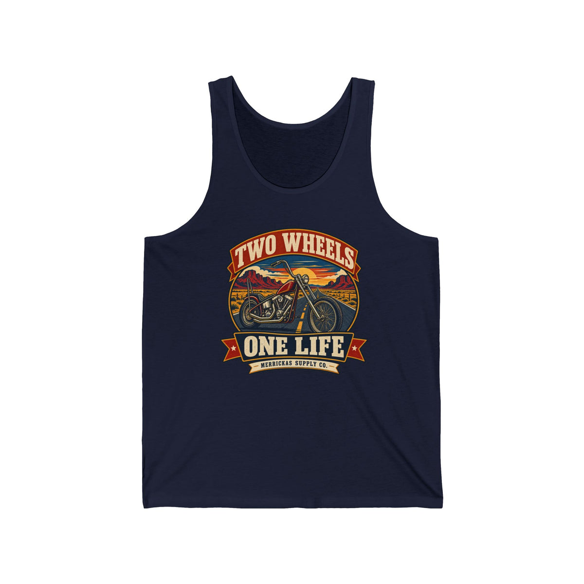 Two Wheels One Life Tank Top