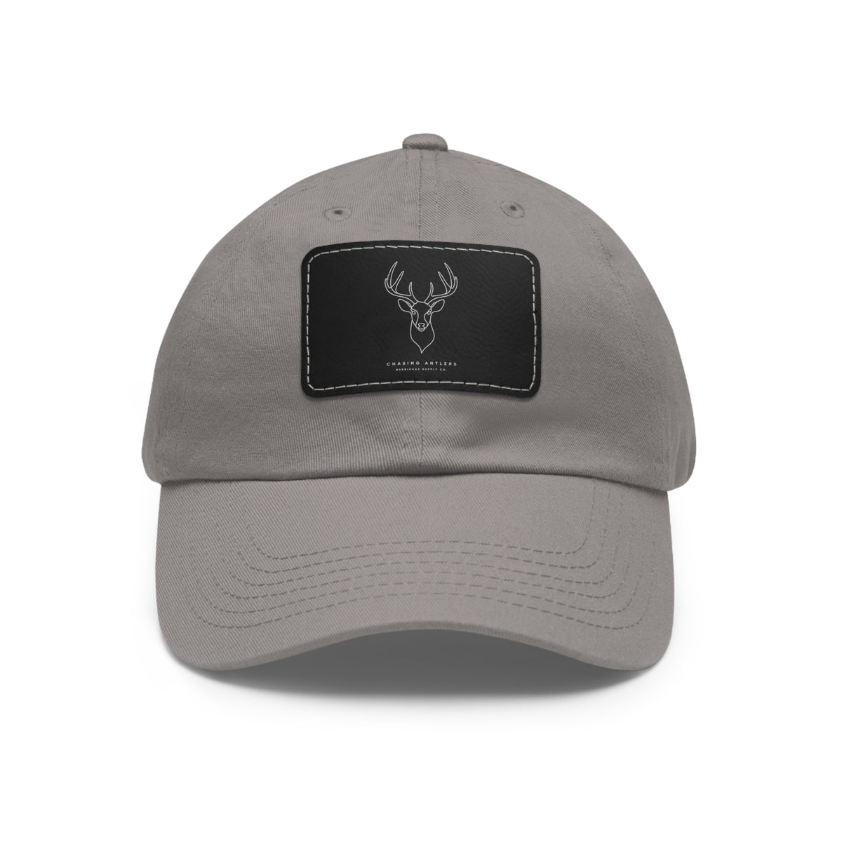 Chasing Antlers Leather Patch Dad Hat