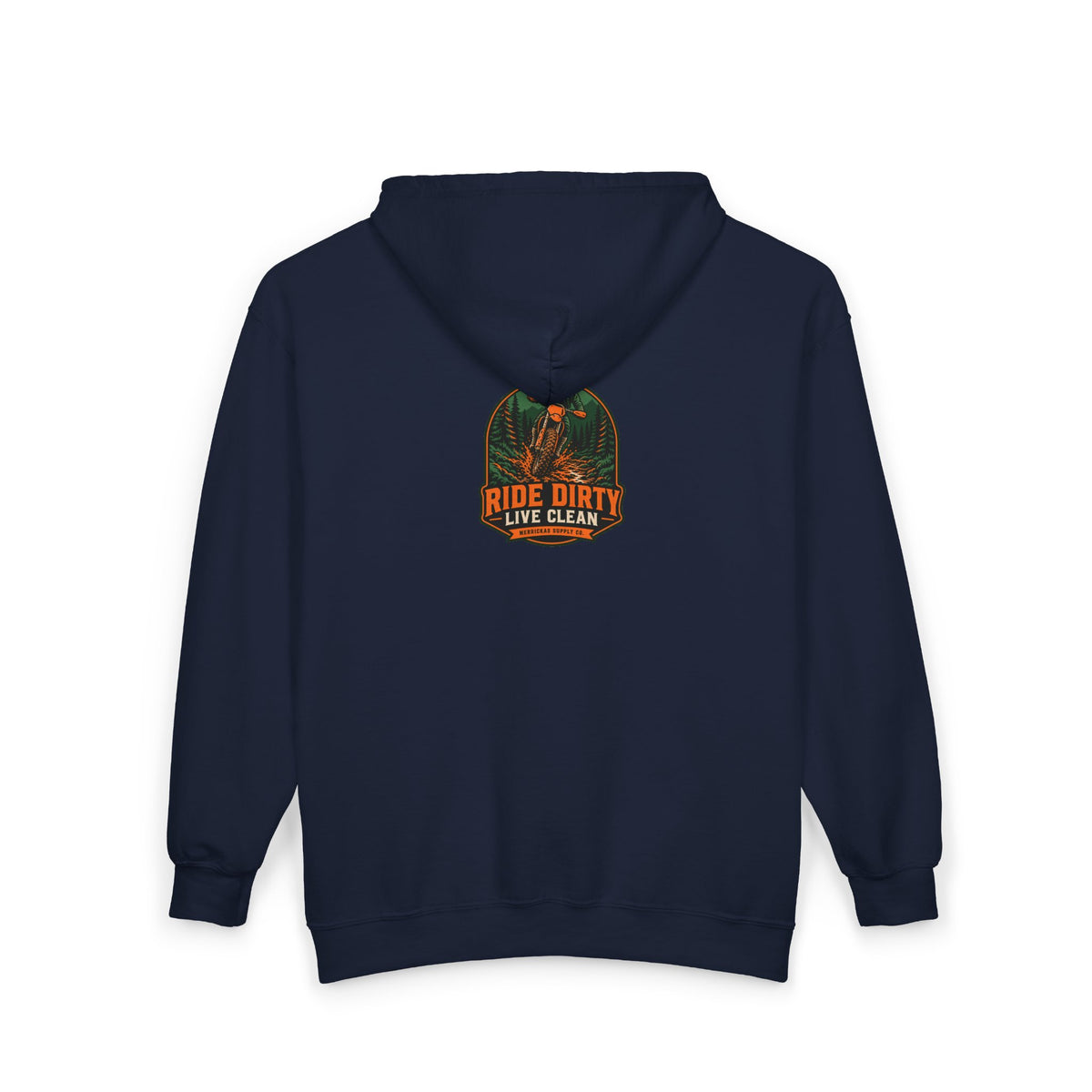 Ride Dirty Live Clean Zip Hoodie