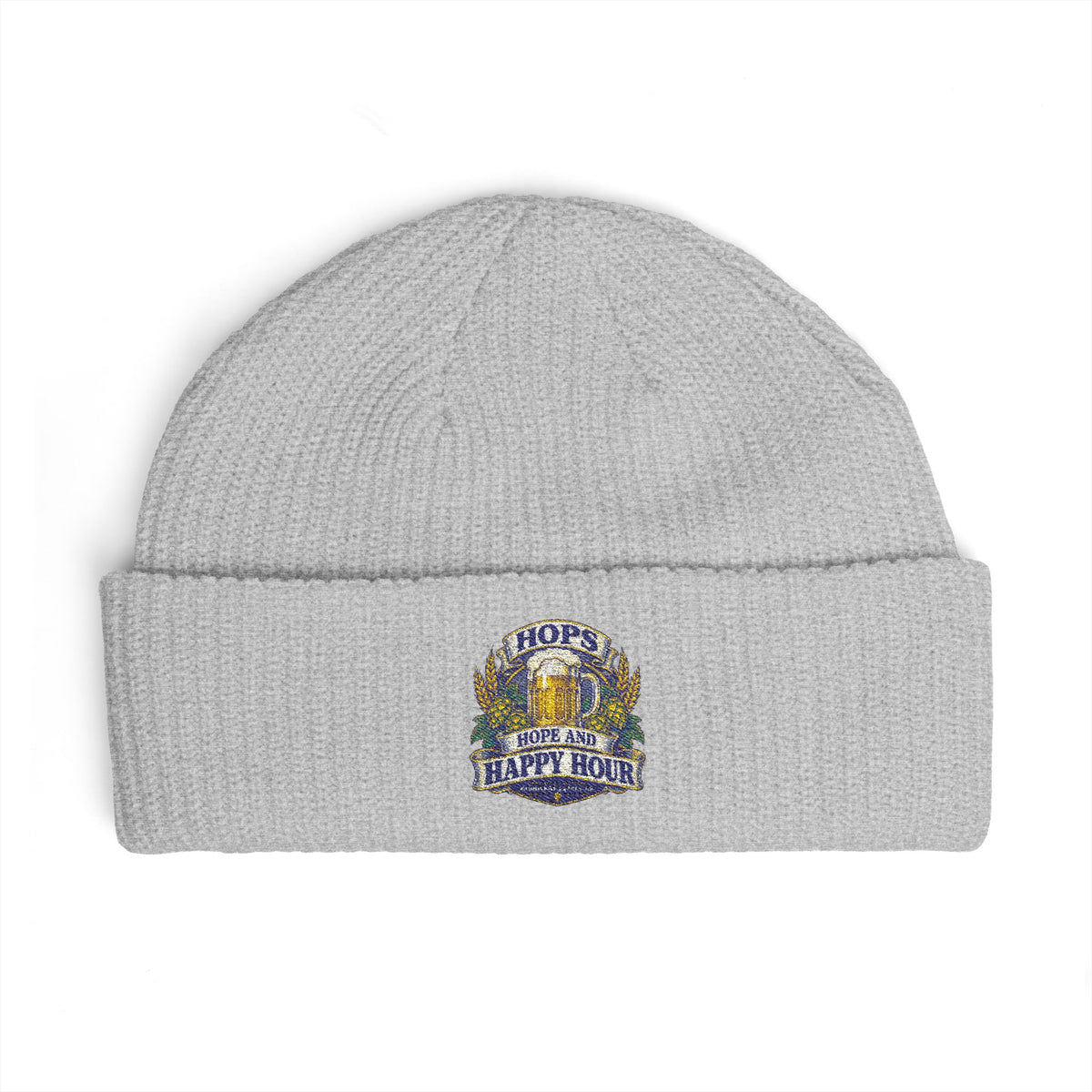 Hops Hope And Happy Hour Cuff Beanie