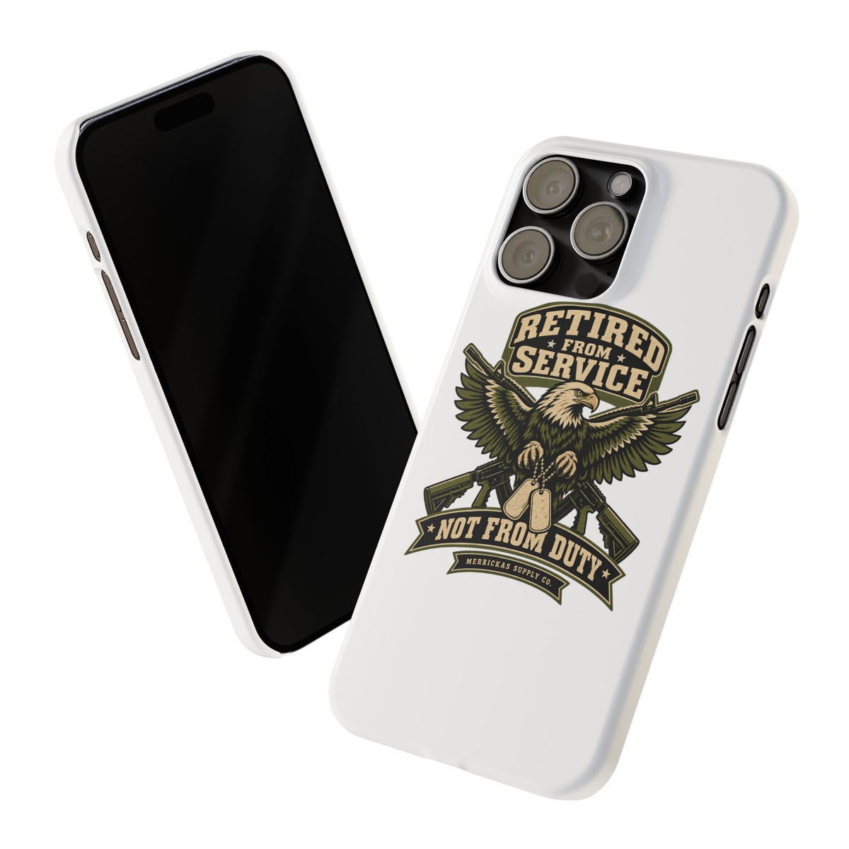 Retired From Service Not From Duty Phone Case