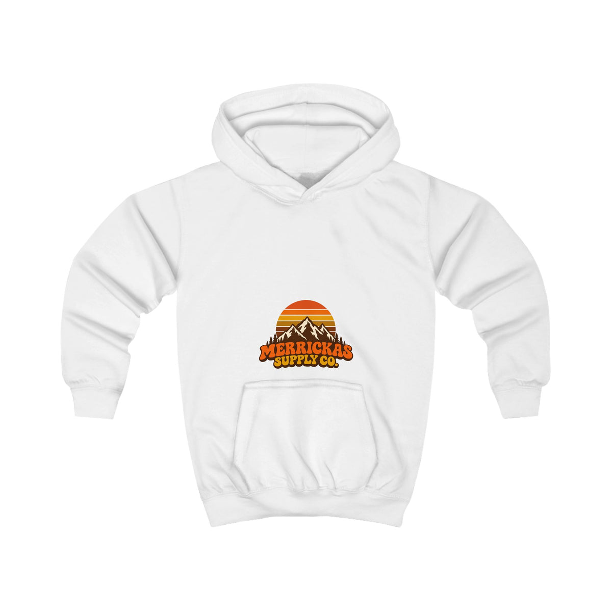 Merrickas Retro Sunset Mountain Kids' Hoodie