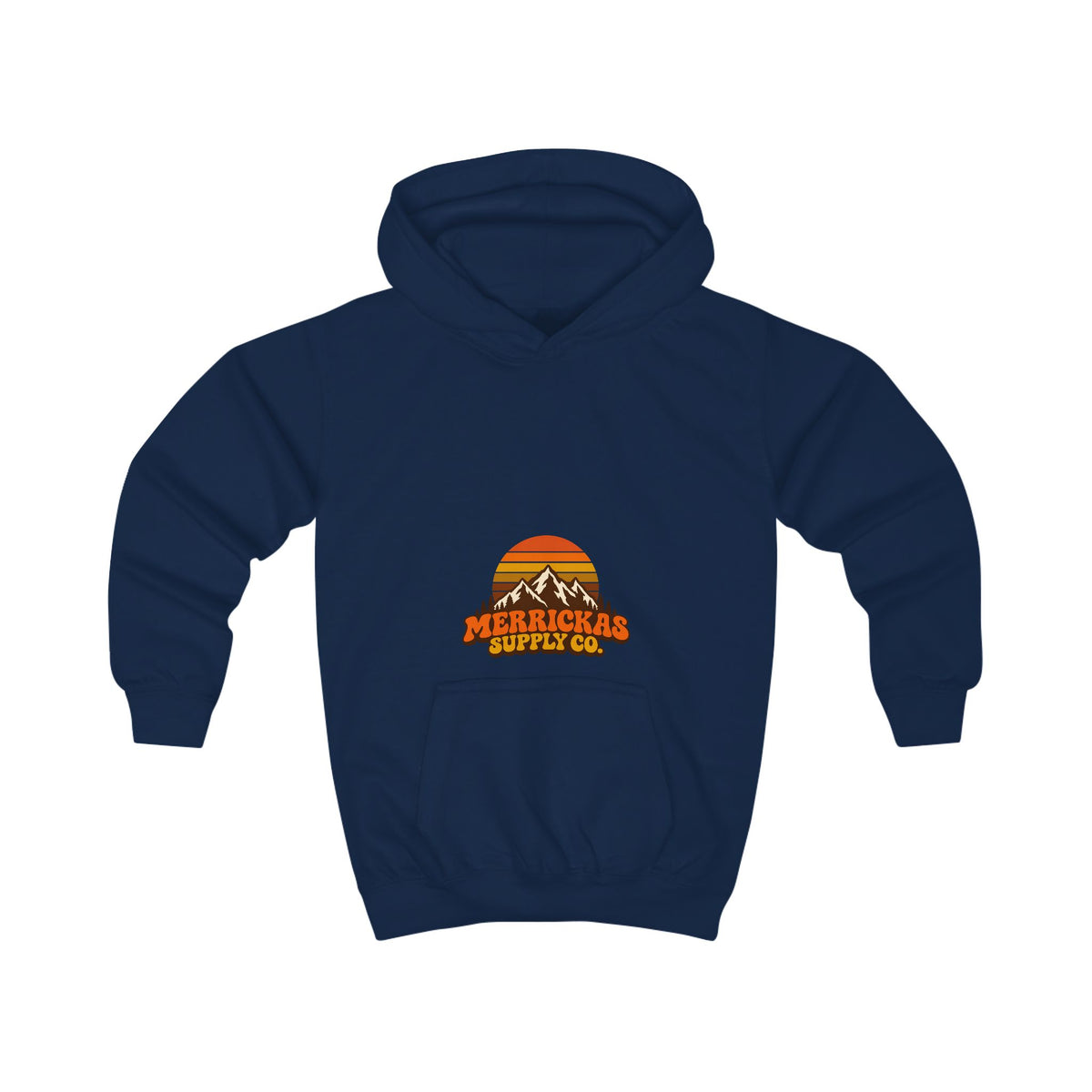 Merrickas Retro Sunset Mountain Kids' Hoodie