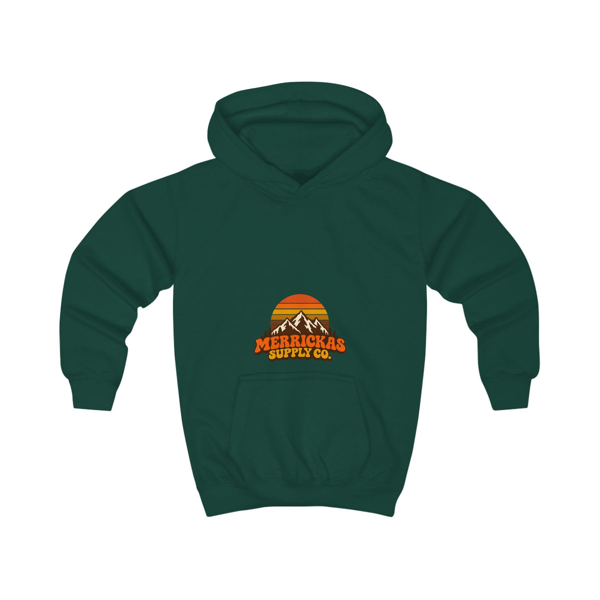 Merrickas Retro Sunset Mountain Kids' Hoodie