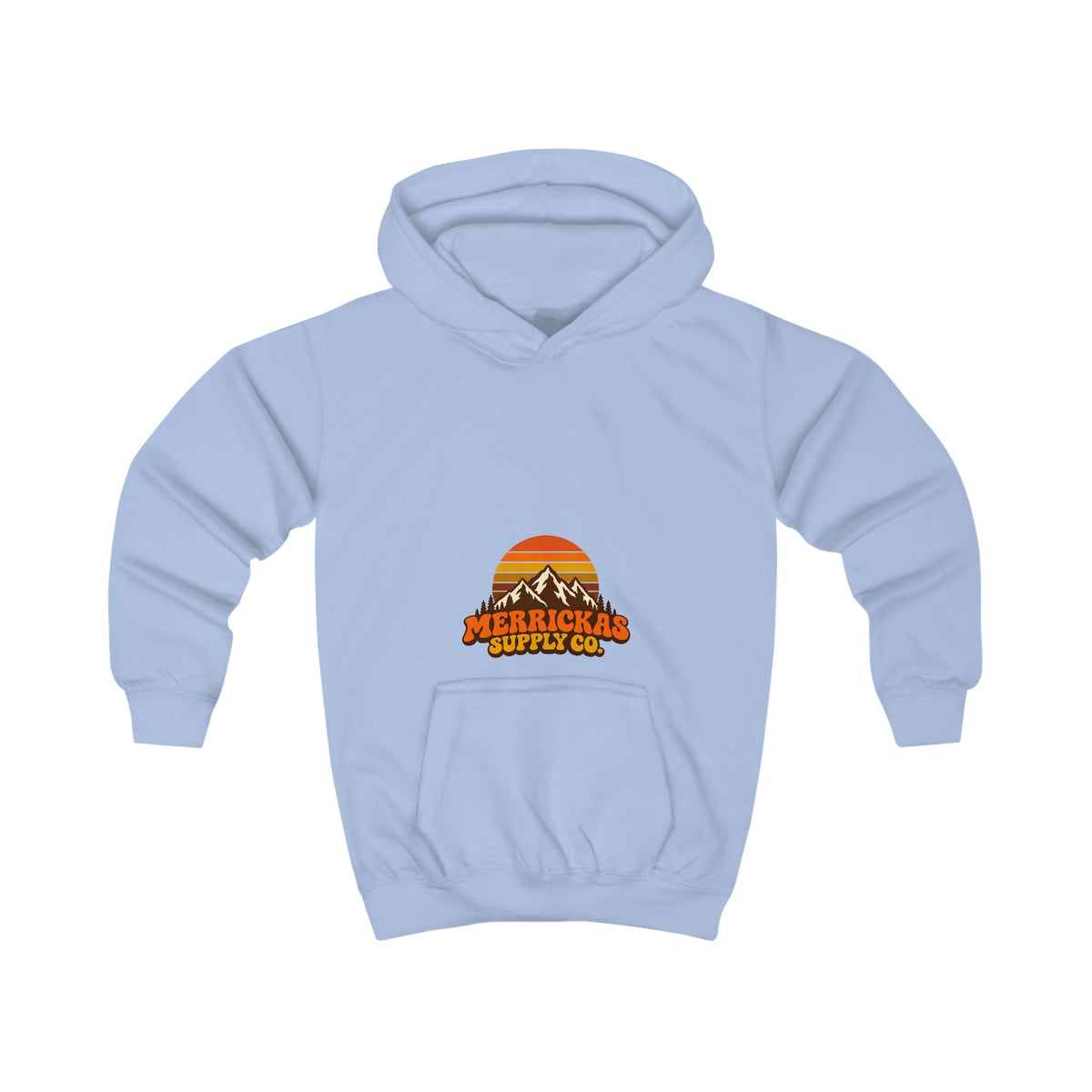 Merrickas Retro Sunset Mountain Kids' Hoodie