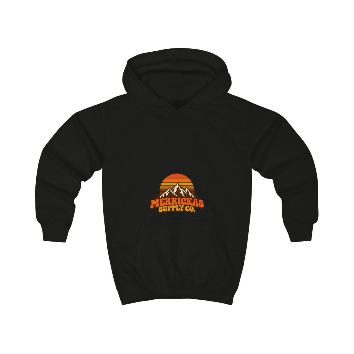 Merrickas Retro Sunset Mountain Kids' Hoodie