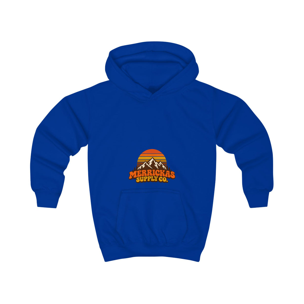 Merrickas Retro Sunset Mountain Kids' Hoodie