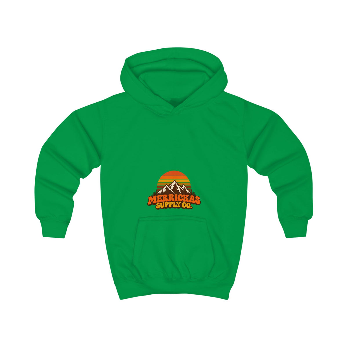 Merrickas Retro Sunset Mountain Kids' Hoodie
