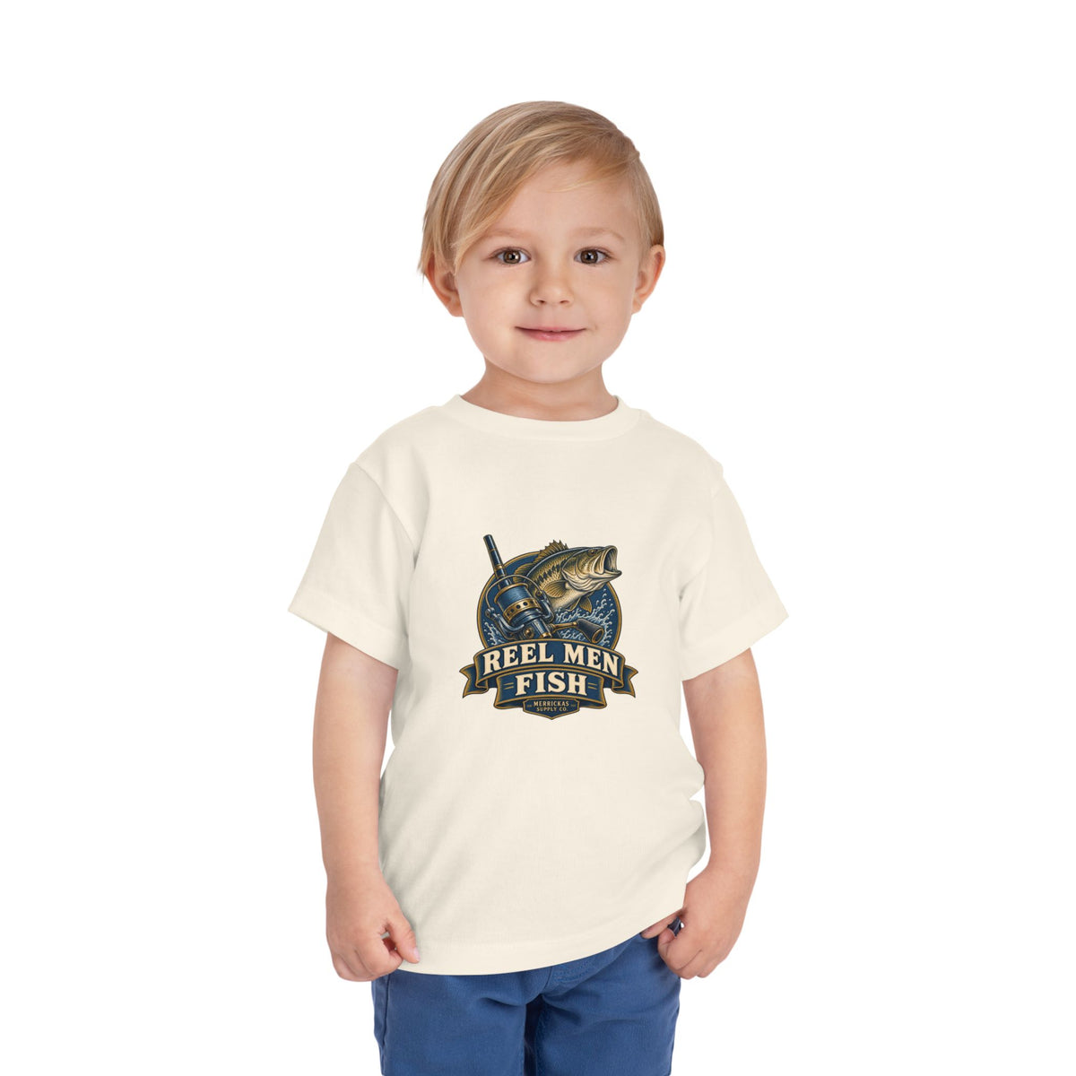 Reel Men Fish Toddler Tee