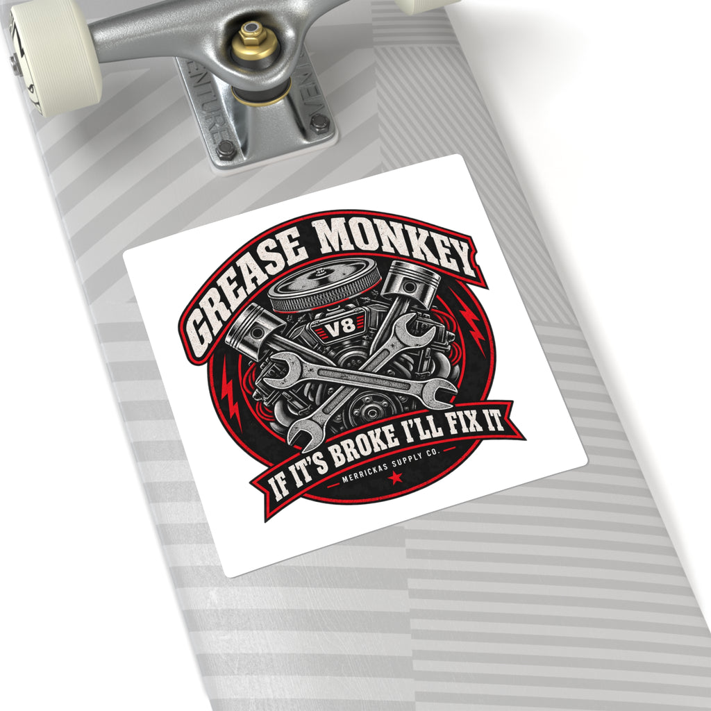 Grease Monkey Sticker
