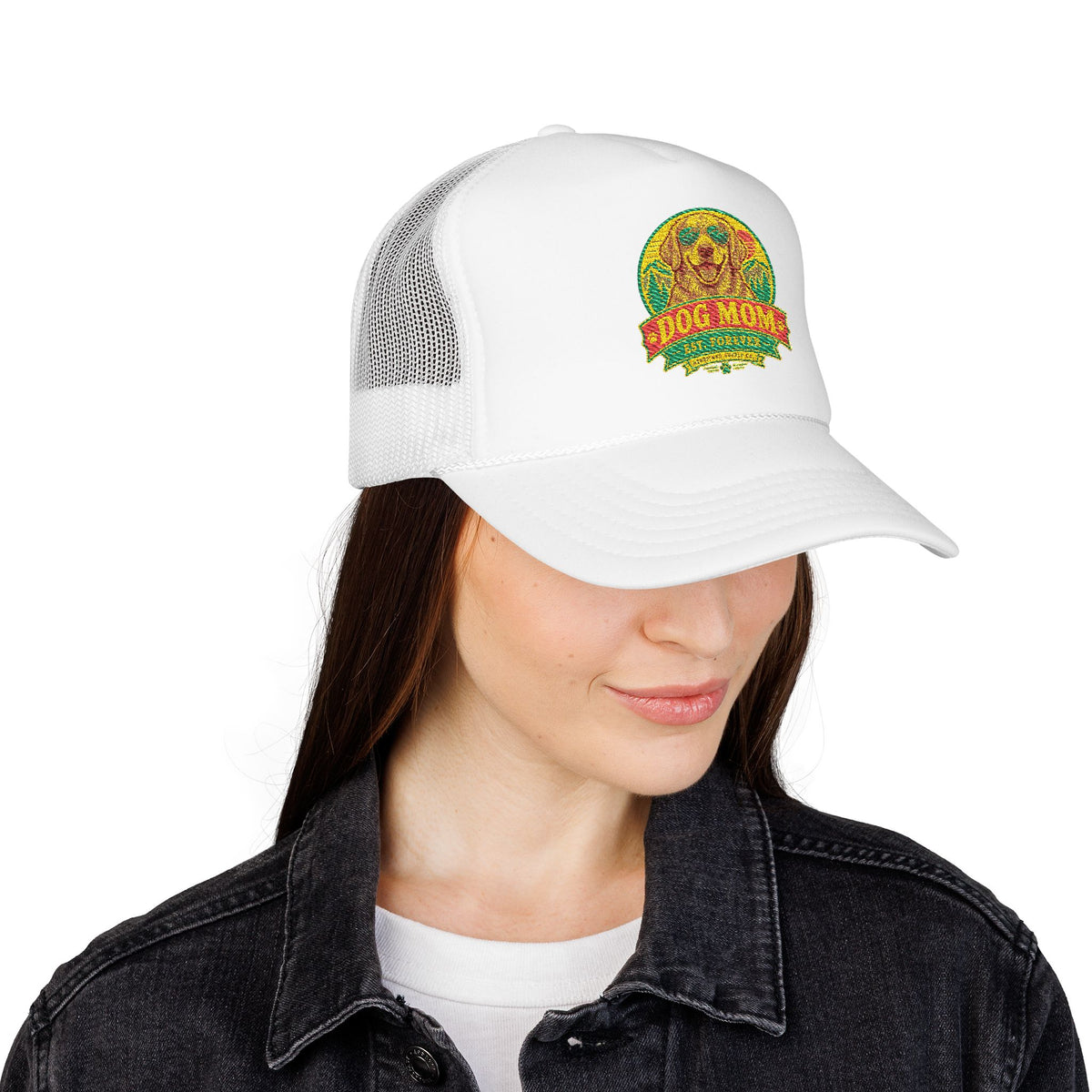 Dog Mom Est. Forever Foam Trucker Hat