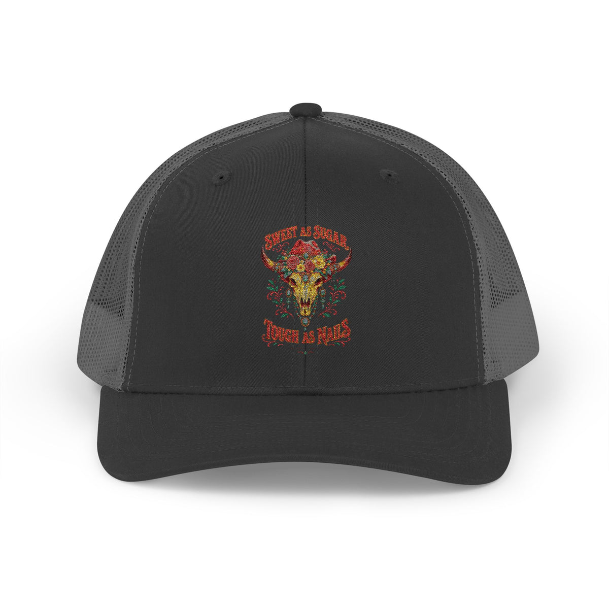 Sweet As Sugar Tough As Nails Snapback Trucker Cap