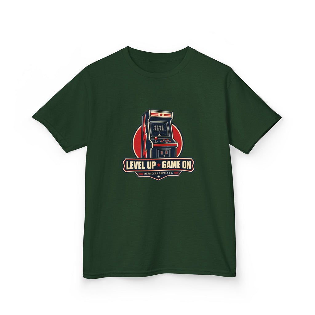 Level Up Game On Kids Tee
