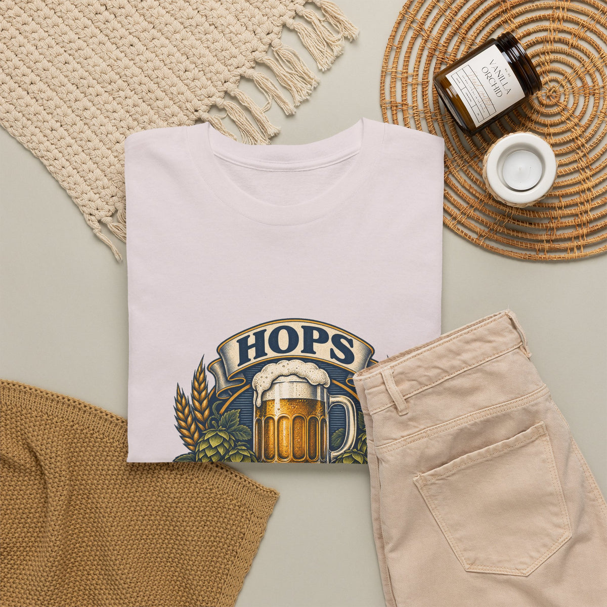 Hops Hope And Happy Hour Classic Tee