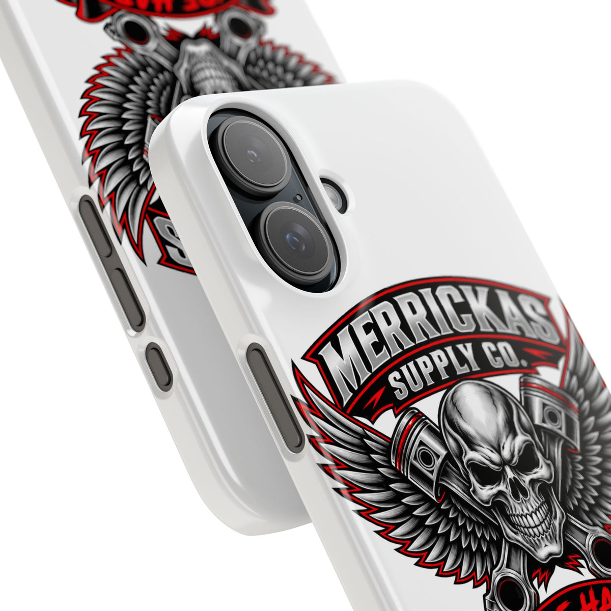 Merrickas Ride Hard Winged Skull Phone Case