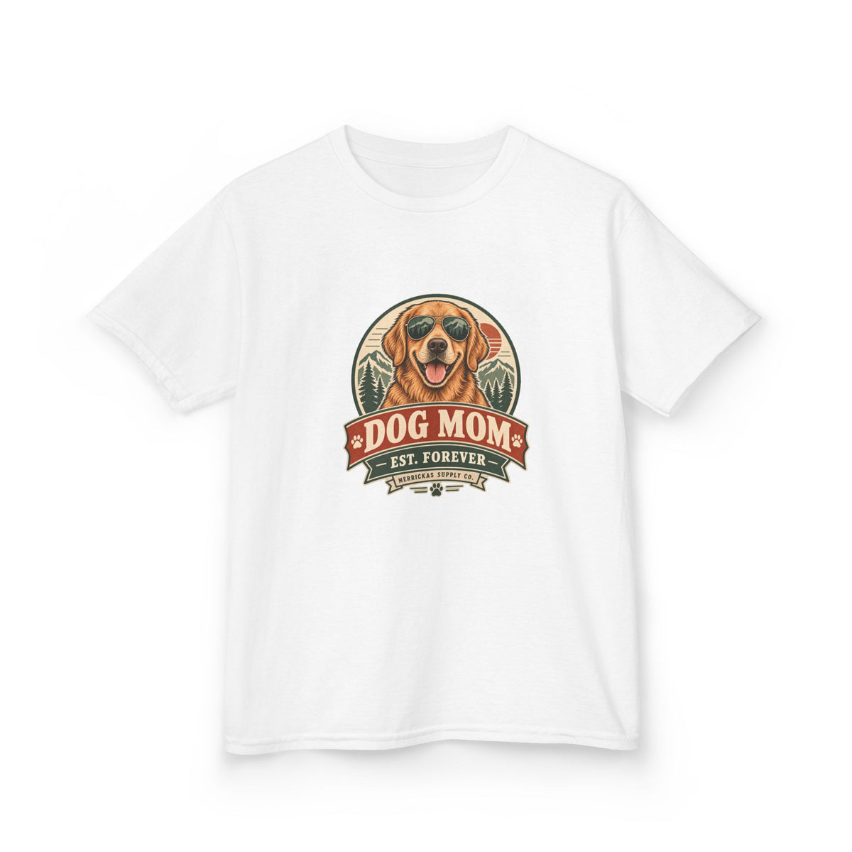 Dog Mom Est. Forever Kids Tee