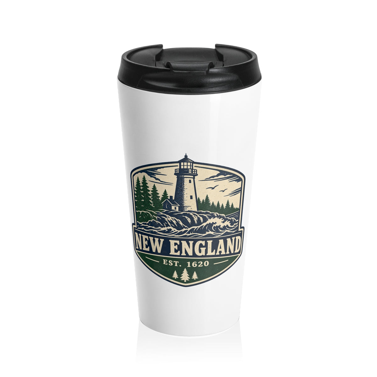 New England Lighthouse Travel Mug