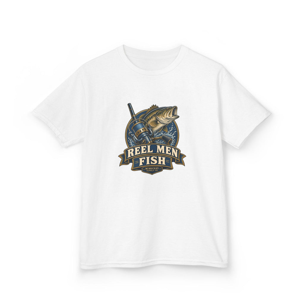 Reel Men Fish Kids Tee