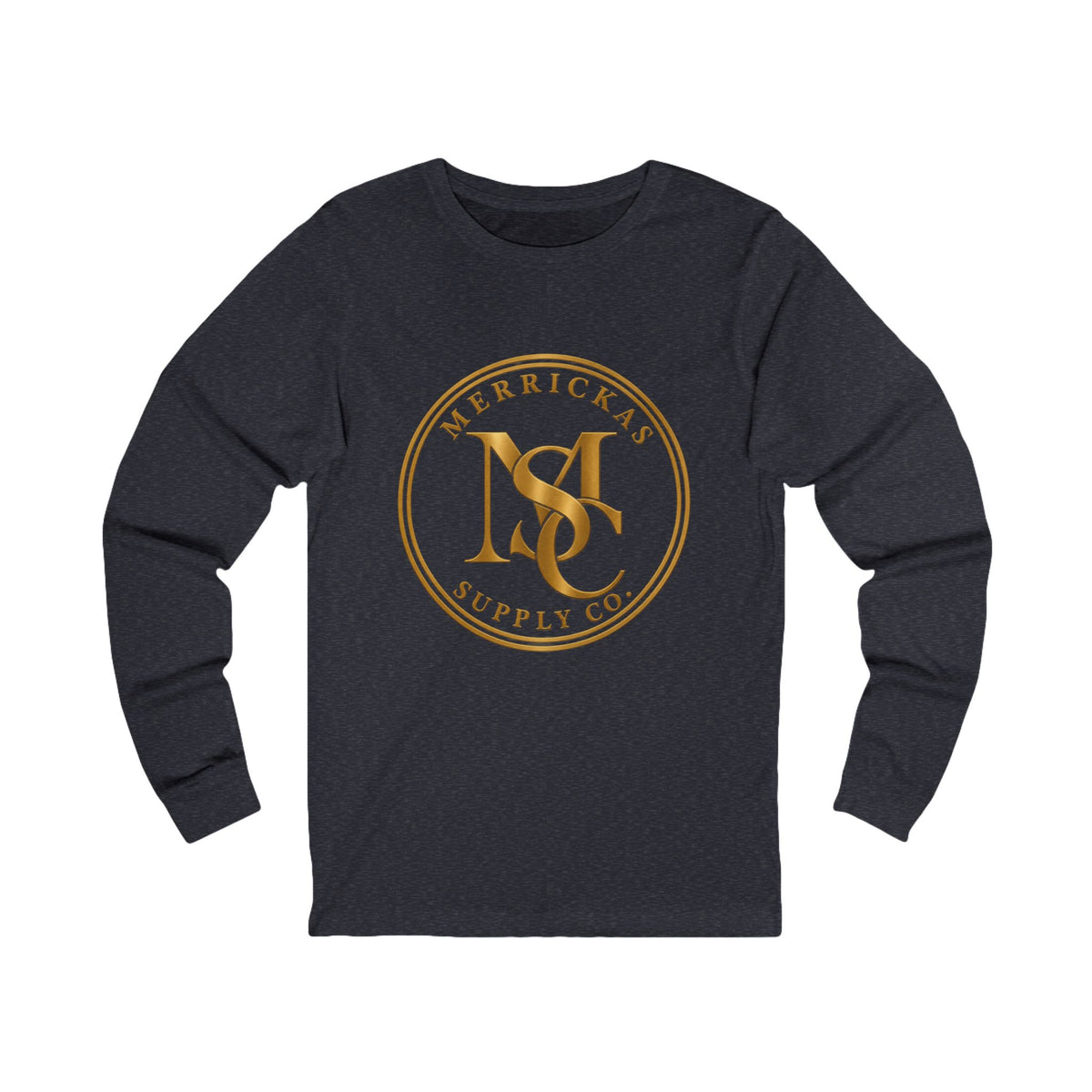 Merrickas Gold MSC Monogram Long Sleeve Tee