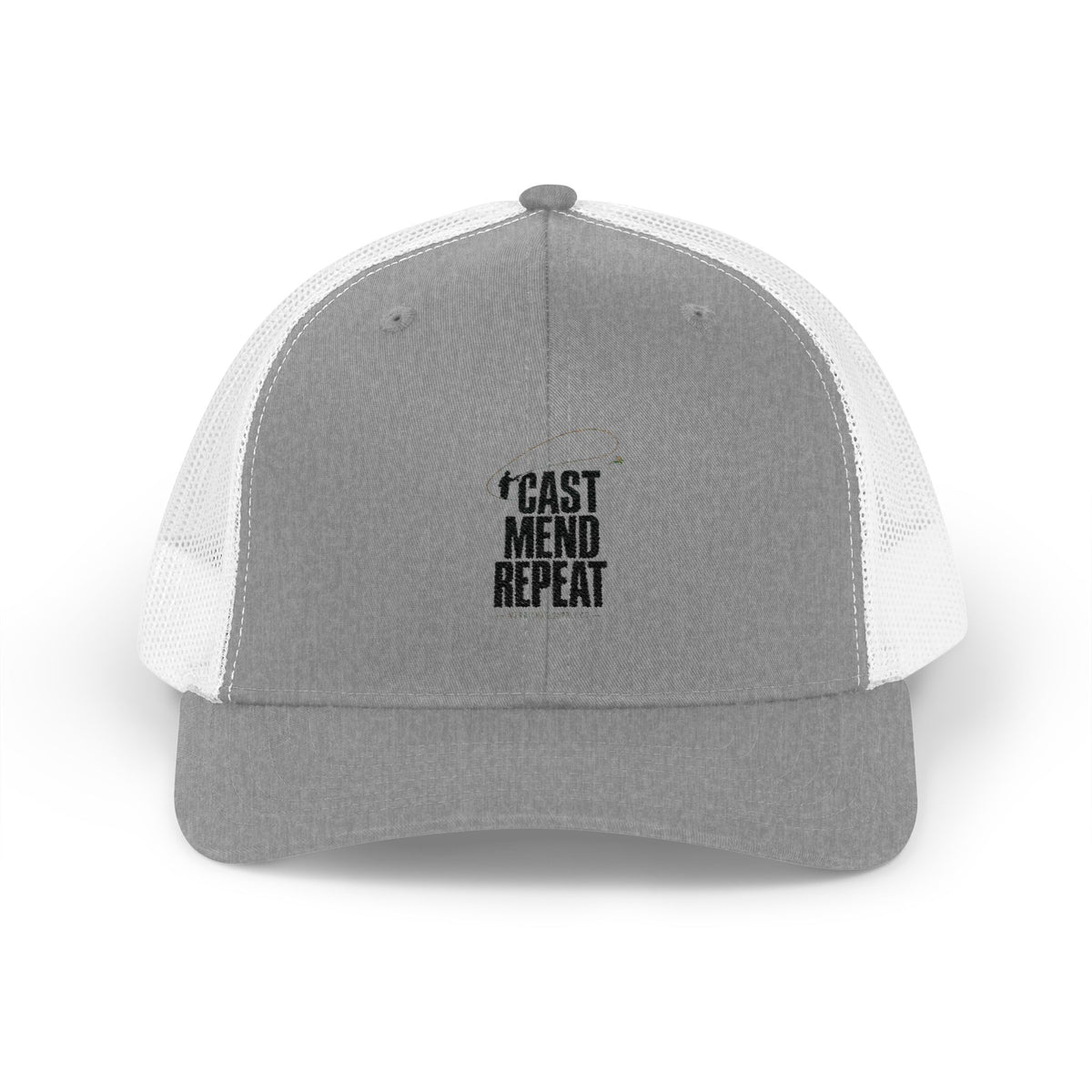 Cast Mend Repeat Snapback Trucker Cap