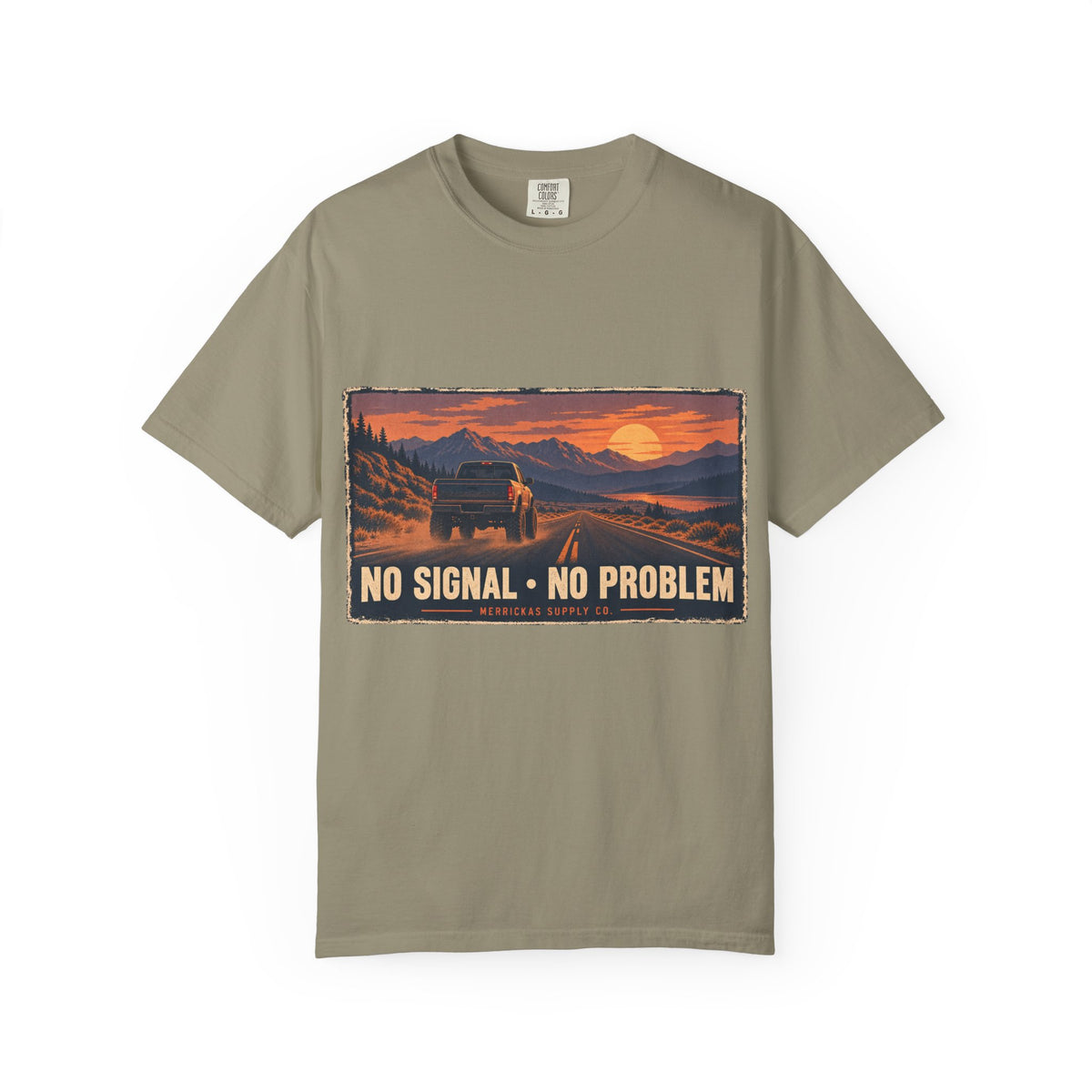 No Signal No Problem Garment-Dyed Tee