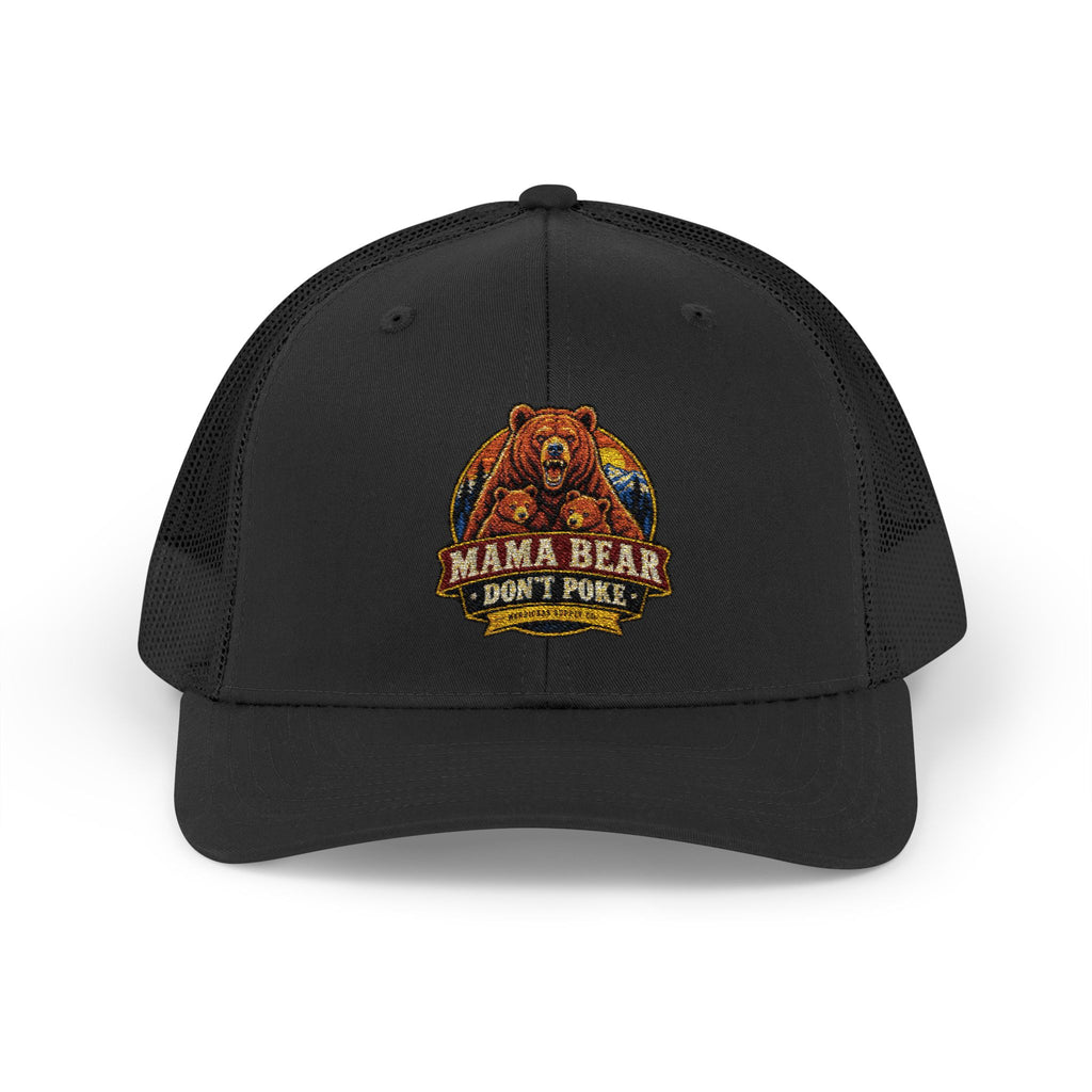 Mama Bear Don't Poke Snapback Trucker Hat