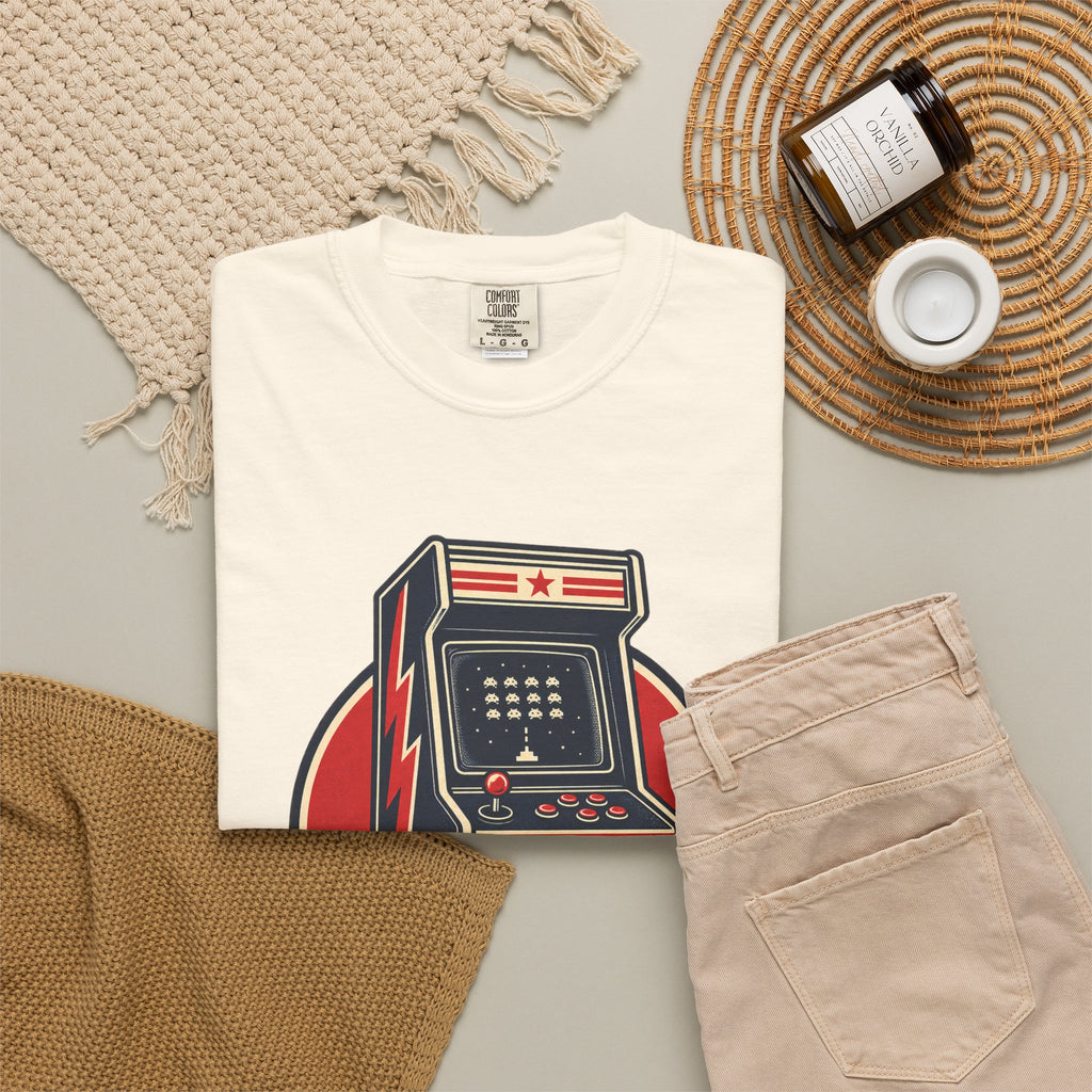 Level Up Game On Garment-Dyed Tee