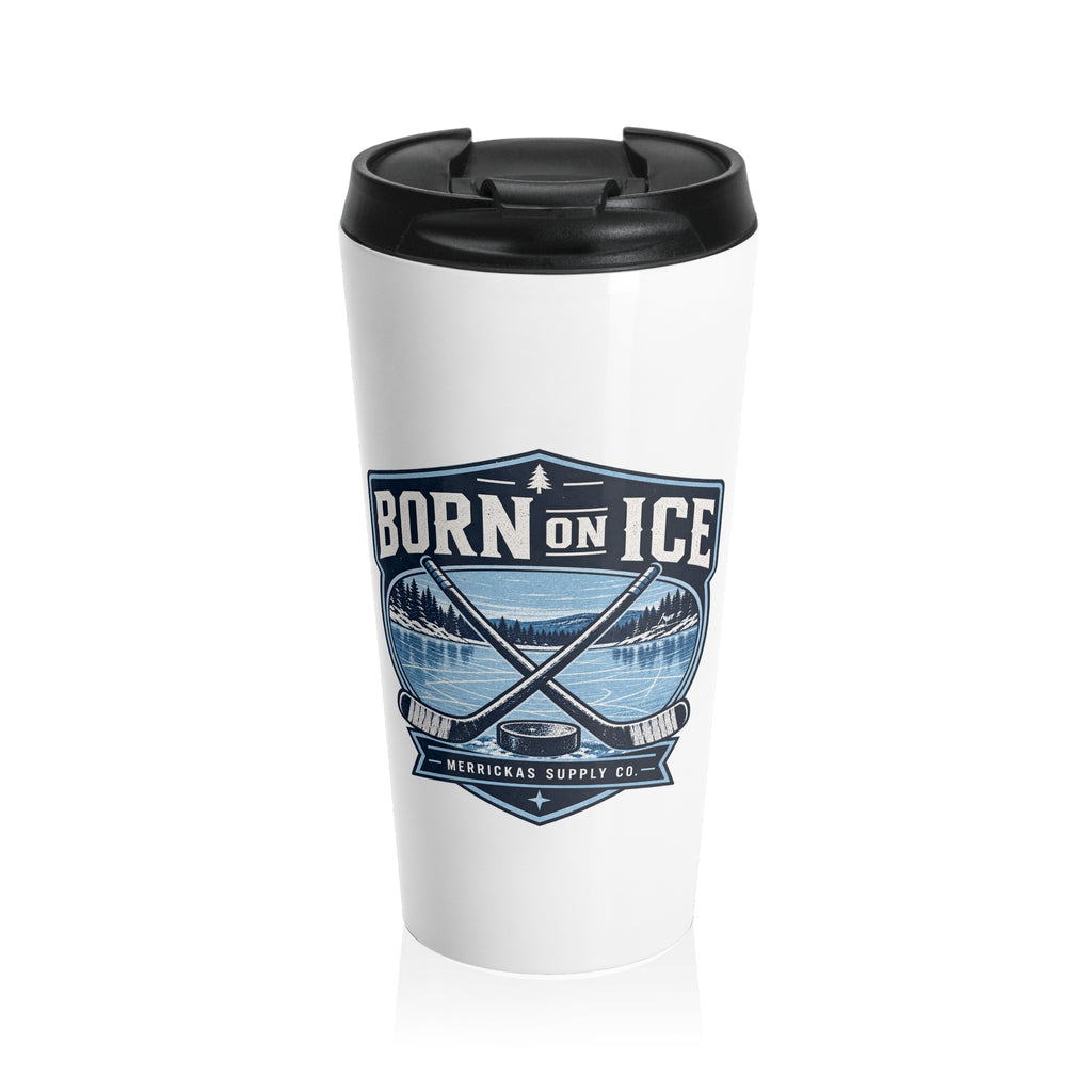 Born On Ice Travel Mug