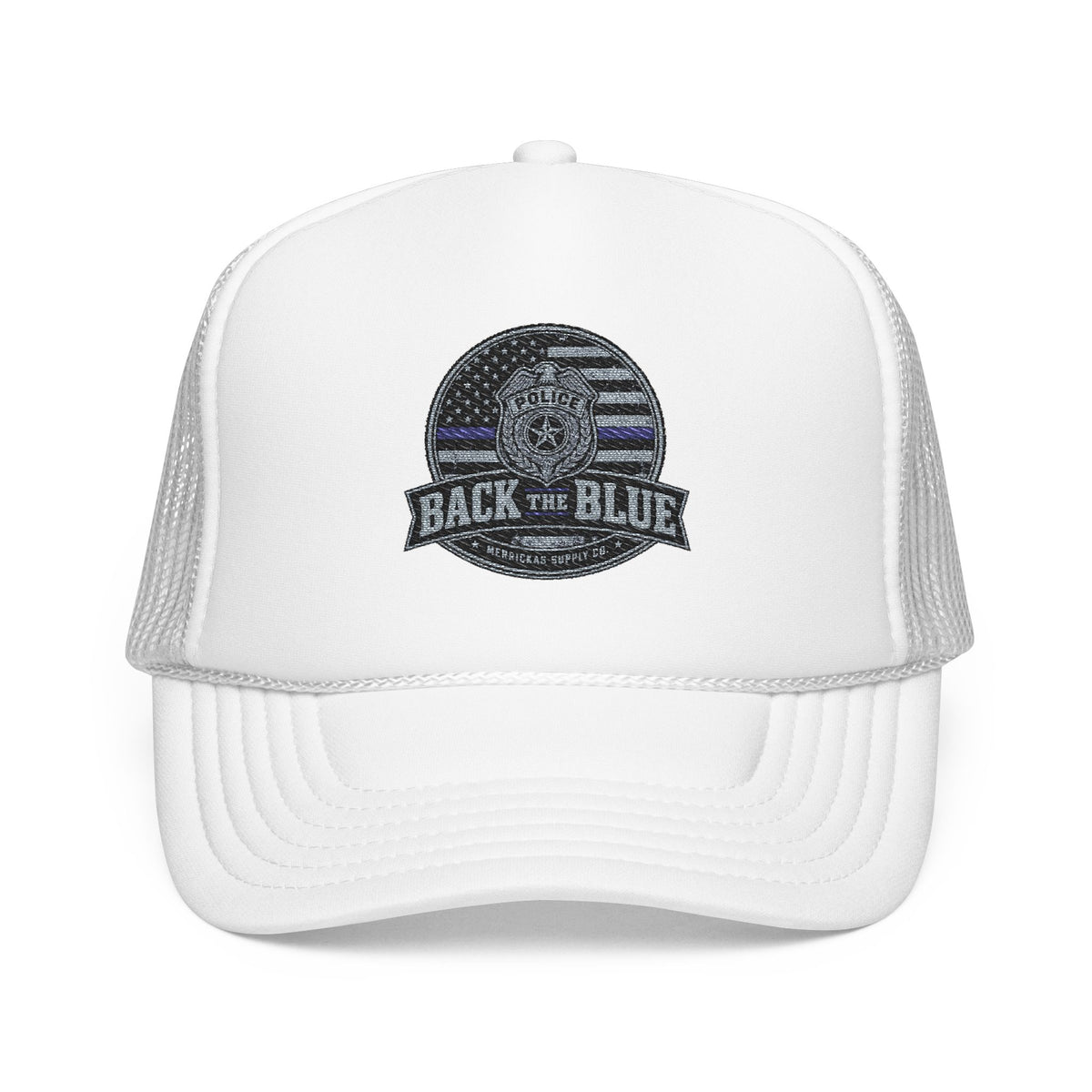 Back The Blue Foam Trucker Hat