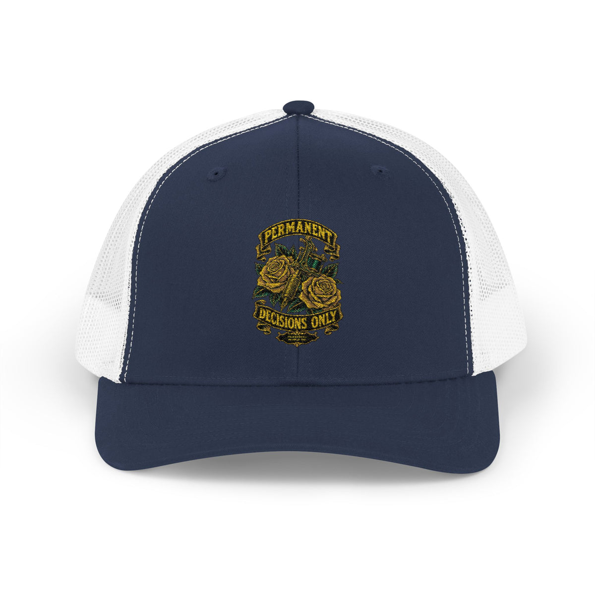 Permanent Decisions Only Snapback Trucker Cap