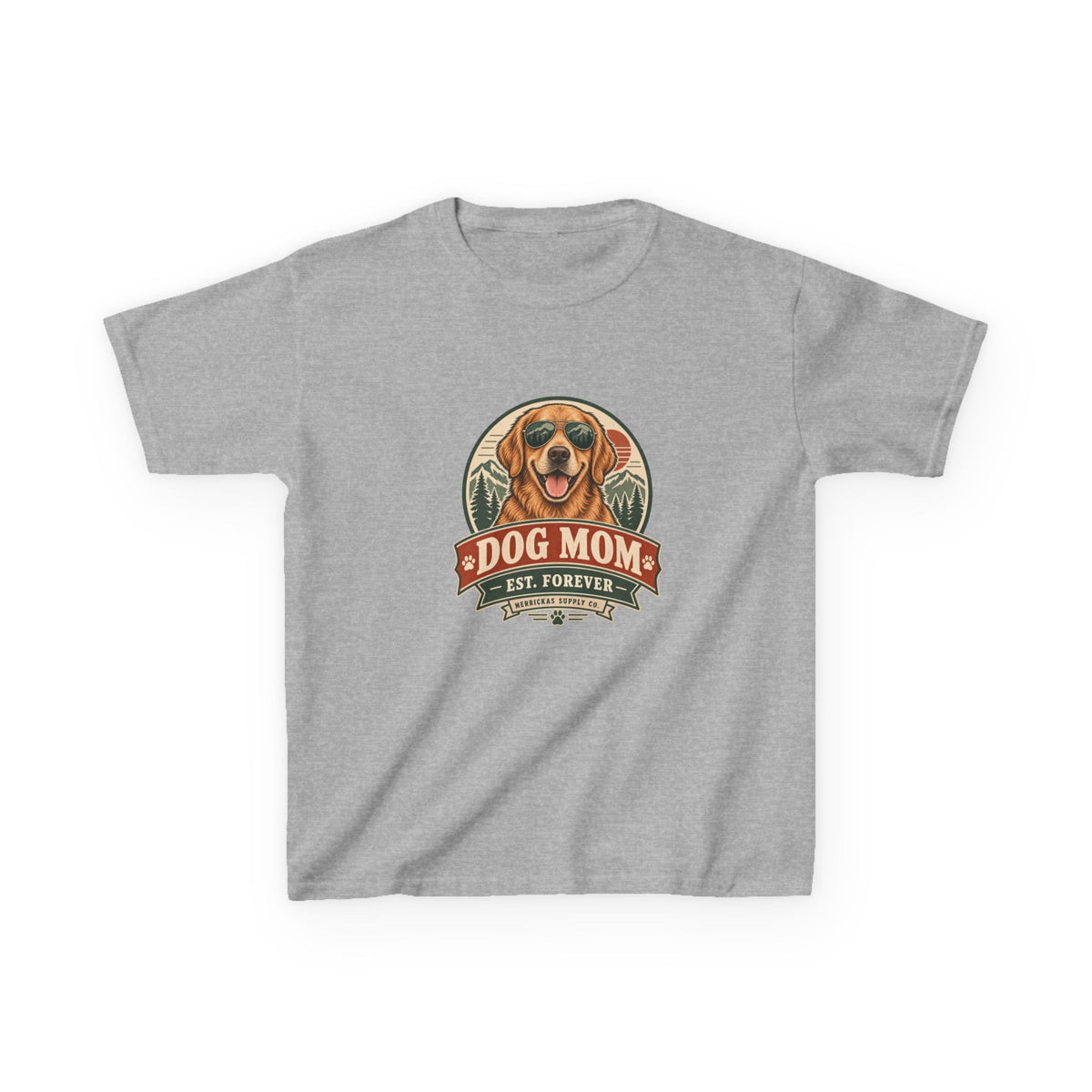 Dog Mom Est. Forever Kids Tee