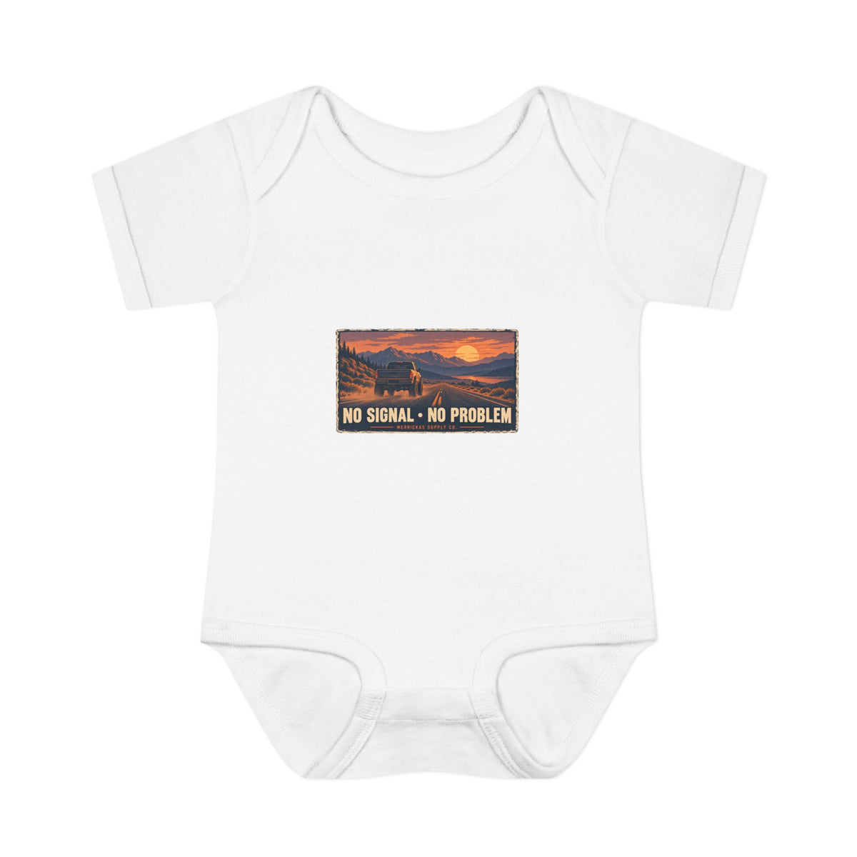 No Signal No Problem Baby Onesie