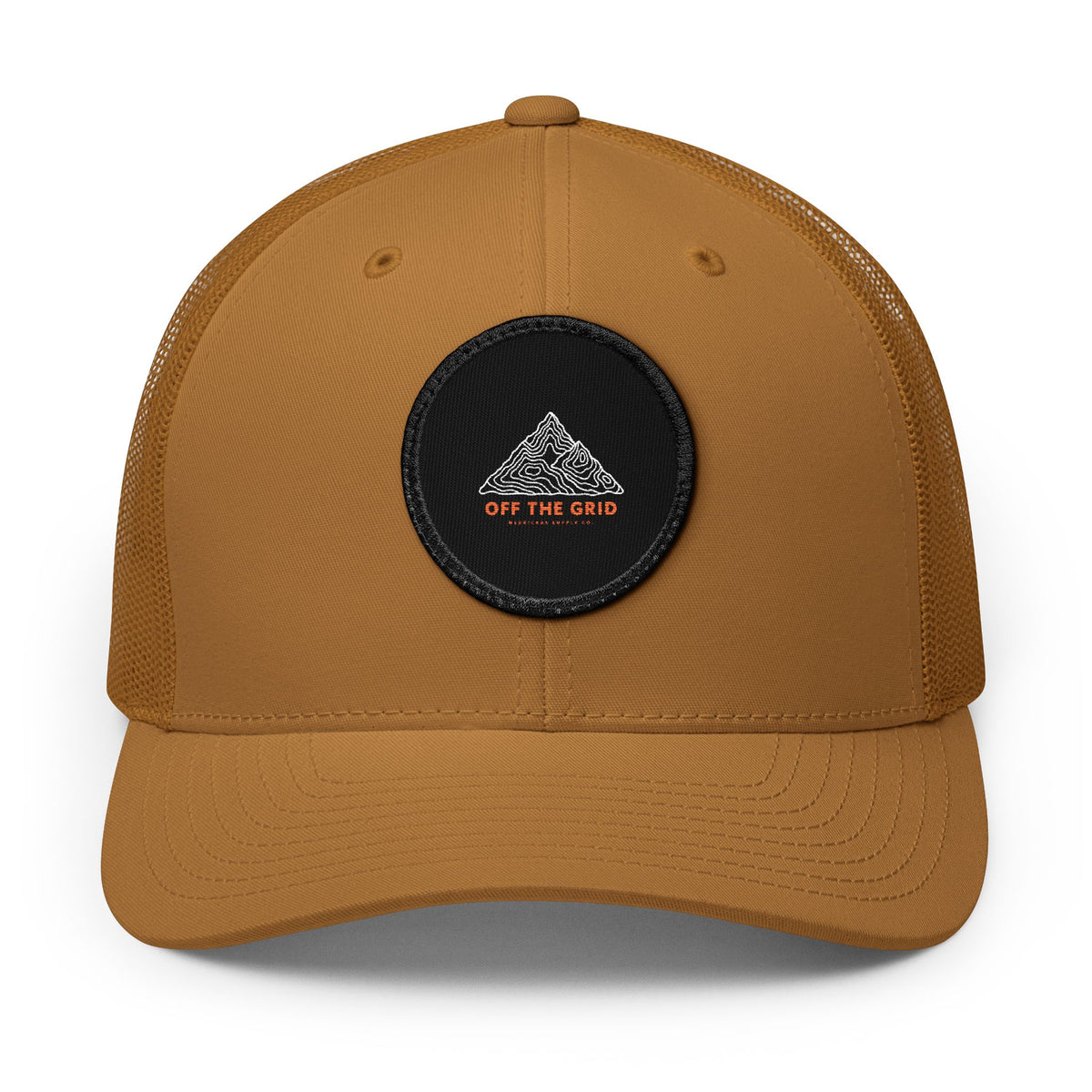 Off The Grid Leather Patch Trucker Cap